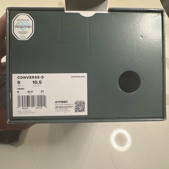 Converse Run Star Swarovski men’s 9 womens 10.5 - Picture 7 of 7